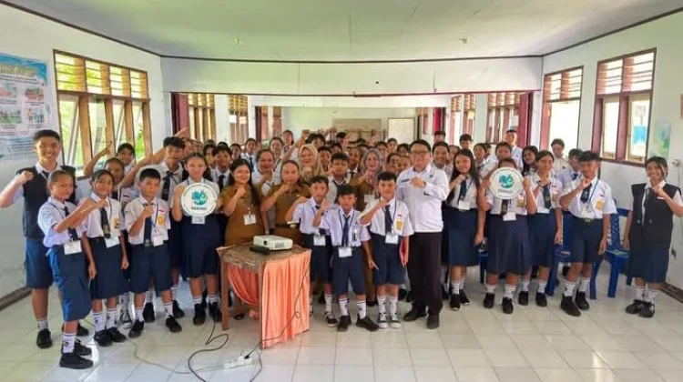 BNN Sangihe Sosialisasi Narkoba Siswa MPLS SMP 2