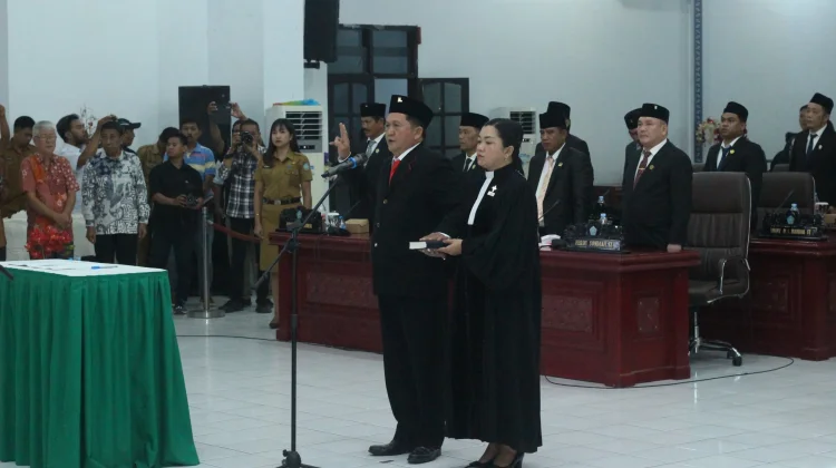 Angow Resmi Menjadi Anggota DPRD Sangihe Gantikan almarhum H.R. Makagansa