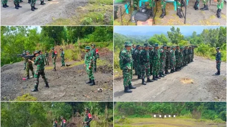 Asah Profesionalisme Prajurit, Kodim 1301/Sangihe Gelar Latihan Menembak