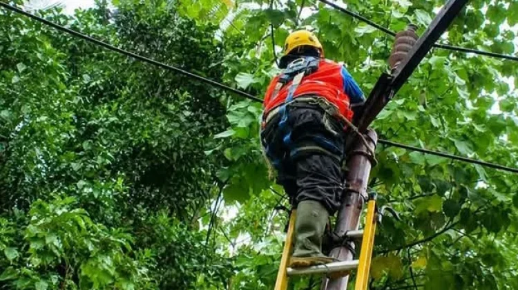 Kabel Listrik Terurai Warga Desak PLN Pasang Tiang