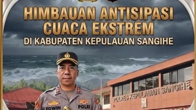 Polres Sangihe Imbau Warga Waspadai Cuaca Ekstrem