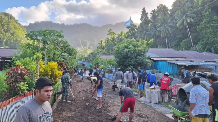 Sambut HUT RI ke-81, Kelurahan Kolongan Akembawi Bergerak Bersama Benahi Wilayah