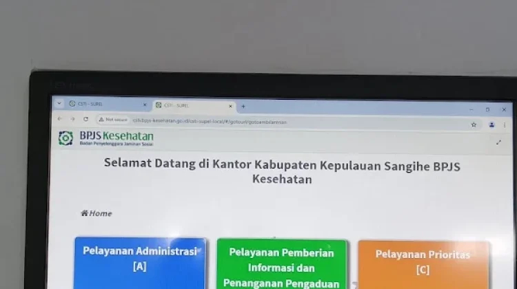Petugas Keamanan Menjadi Tahap Awal Pelayanan BPJS Kesehatan Sangihe