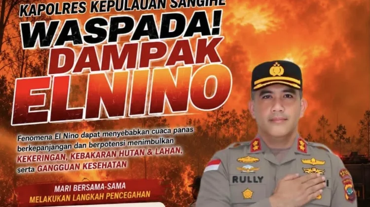 Kapolres Sangihe Imbau Warga Waspadai Dampak El Nino