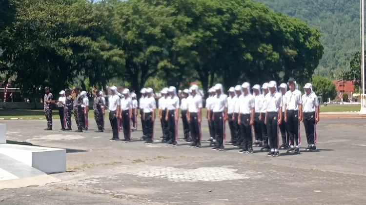 Terkendala Anggaran 30 Calon Paskibraka Sangihe Semangat ikuti Latihan
