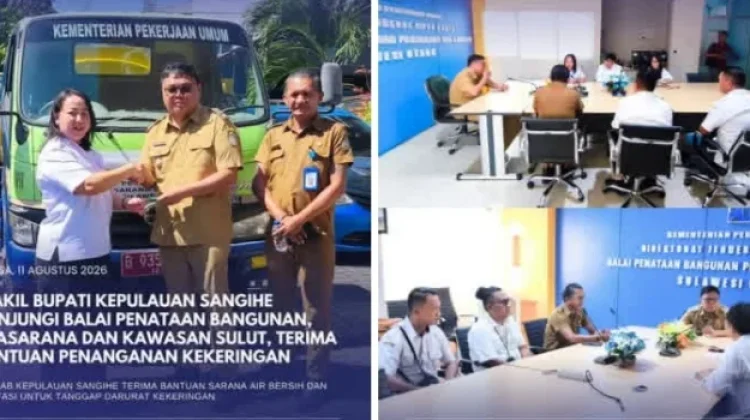 Pemkab Sangihe Mendapat Bantuan Mobil Tangki Atasi Kekeringan
