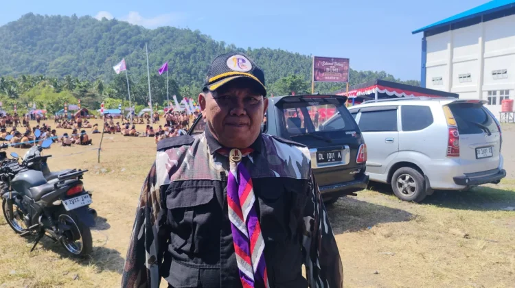Kwartir Ranting Tahuna Induk Menggelar Perkemahan Pramuka di Manente