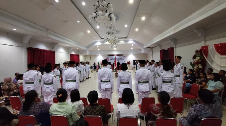Bupati Michael Thungari Resmi Kukuhkan 30 Paskibraka Kabupaten Sangihe