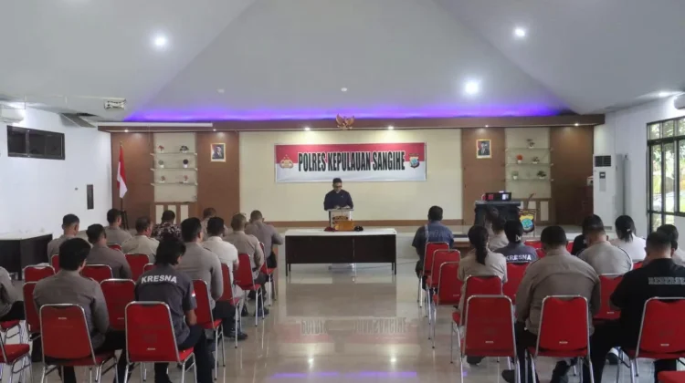 Binrohtal Polres Sangihe Tekankan Makna Saling Mengasihi