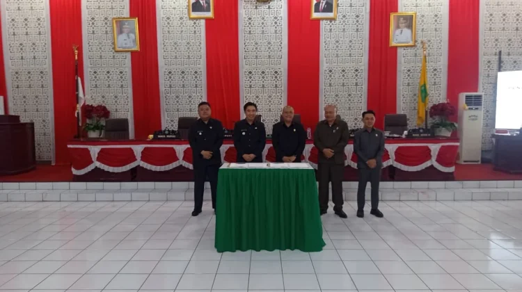 Bupati Sangihe dan Pimpinan DPRD Tandatangani Nota Kesepakatan KUA-PPAS