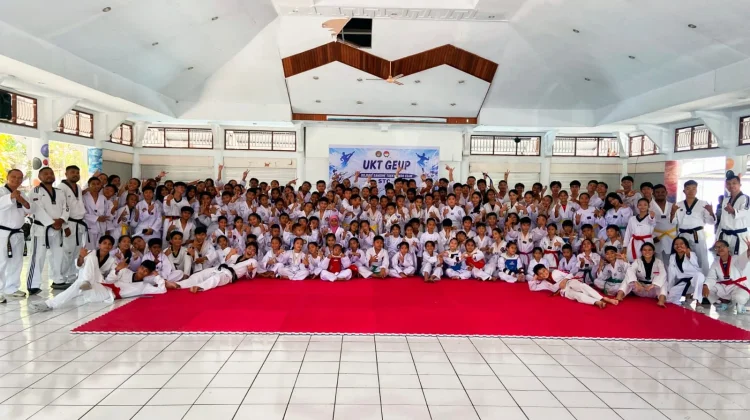 Ratusan Anak Didik Dojang Sangihe Taekwondo Club Ikuti Ujian Kenaikan Tingkat