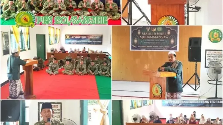 Kodim 1301/Sangihe Peringati Maulid Nabi 1448 H
