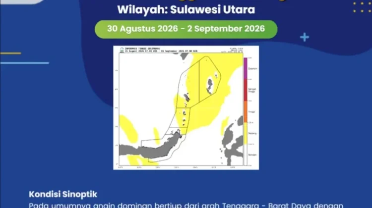 Waspada Tinggi Gelombang Kategori Sedang Diperairan Sangihe
