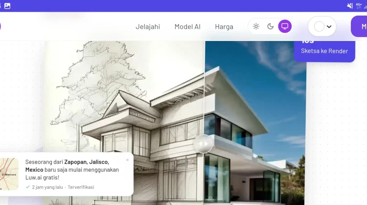 Luw.ai, AI yang Bisa Ubah Sketsa Arsitektur Jadi Render dalam Hitungan Detik