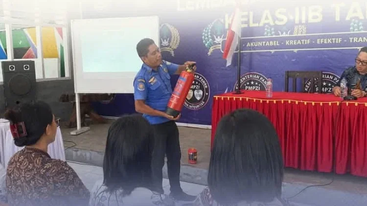 Lapas Tahuna Perkuat Kesiapsiagaan lewat Pelatihan Damkar