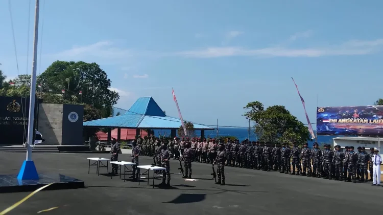 Danlanal Tahuna Tegaskan Komitmen Jaga Kedaulatan Maritim di Perbatasan