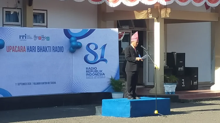 Kepsta Tahuna Viktorianus Pimpin Upacara Peringatan Hari Radio ke -81