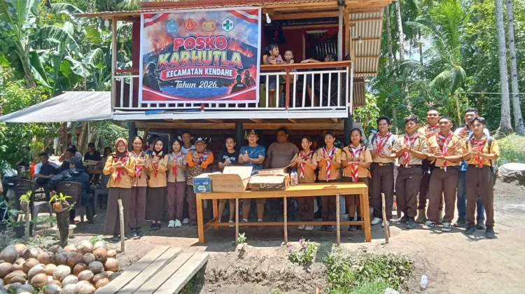 Pramuka Penegak SMA Negeri 1 Kendahe Salurkan Natura Peduli Gunung Awu
