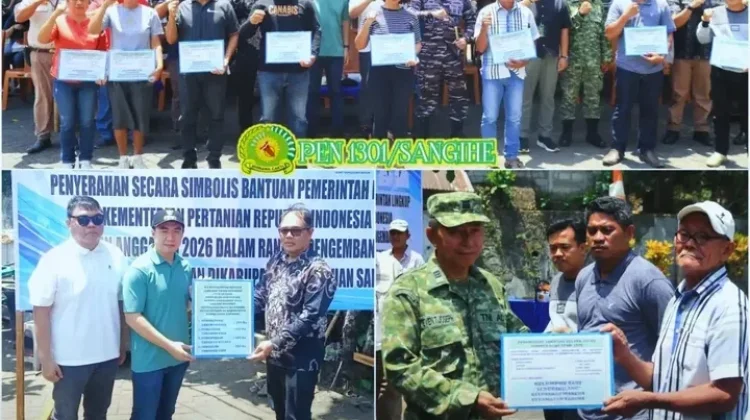 Kodim 1301 Sangihe Salurkan Bantuan Pertanian untuk 94 Kelompok Tani