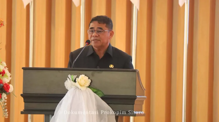 Plt Bupati Sitaro Buka Rapat Monitoring dan Evaluasi Bantuan Pangan 2026