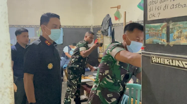 Lapas Tahuna Gelar Razia dan Tes Urine Bagi Warga Binaan