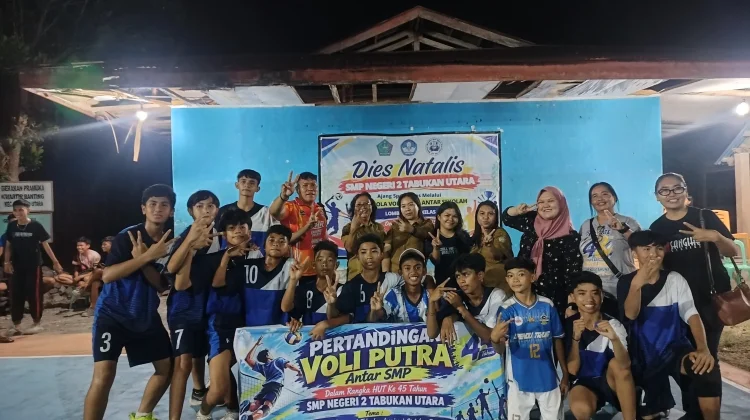 SMP Negeri 2 Tahuna Juara Voli Putra Antar-SMP