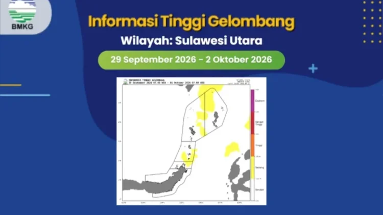 Waspada Peringatan Dini Gelombang Tinggi Perairan Sangihe