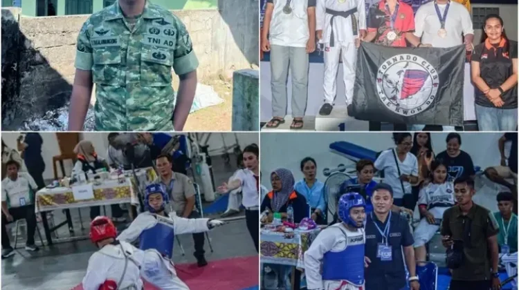 Prajurit Kodim 1301/Sangihe Sabet Juara 2, Taekwondo Bupati Cup 2026