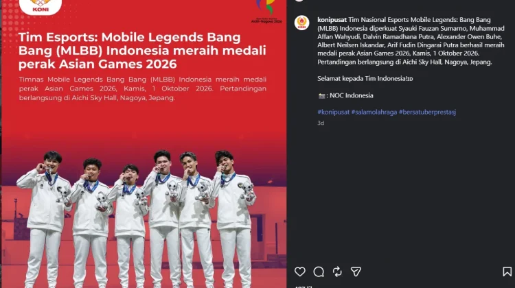 Timnas Esports MLBB Indonesia Raih Medali Perak Asian Games 2026