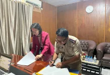 Dukung Layanan Perbankan, Kantah Sangihe Lakukan PKS Bersama Bank Mandiri