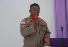 "Minggu Kasih", Polres Sangihe Ajak Jemaat Jaga Kamtibmas