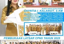 Bupati Sitaro Resmi Buka Latsar CPNS 2025