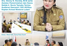 Bupati Sitaro Apresiasi TNI Bantu Penanganan Bencana Daerah