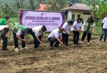 Lapas Tahuna Gelar Penanaman Perdana Ribuan  Bibit Jagung