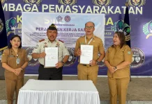 Lapas Tahuna dan Dukcapil Teken MOU Lakukan Pemutahiran Data WBP