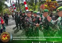 Pangdam XIII Merdeka  Motivasi Prajurit di Miagas
