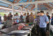 Lanal Tahuna Perkuat Sinergi Dukung Operasi Pasar
