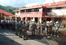 Polres Sangihe Gelar Apel Kesiapan Pengamanan Idul Fitri 1447 H