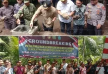 Bupati-Wabup Sangihe hadiri Ground Breaking Jembatan  di Tabut