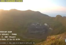 Aktivitas Gunung Awu di Sangihe Meningkat, Zona Terlarang 3 Km