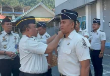 Setingkat Lebih Tinggi, 14 Petugas Lapas Tahuna Naik Pangkat