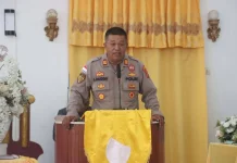 Minggu Kasih Polres Sangihe Perkuat Harmoni Jemaat