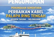 Perbaikan Kabel Palapa Ring  Ditunda, Internet di Sangihe Masih Normal