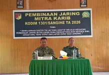 Kodim 1301 Sangihe Bina Jaring Mitra Karib