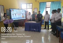 Kodim 1301 Sangihe Kawal Pelaksanaan TKA SD Batuwingkung