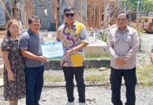 Wabup Bulahari Serahkan Bantuan Korban Kebakaran Rumah bagi Keluarga Tilaar-Peta