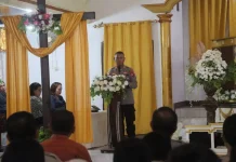 Minggu Kasih di Manganitu, Polres Sangihe Ajak Jaga Kamtibmas