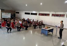 Polres Sangihe Gelar Binrohtal, Kapolres Tekankan Penguatan Iman