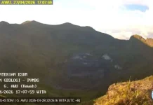 Gunung Awu Mulai Panaskan Tungku  Magma, Masyarakat Sangihe Waspada