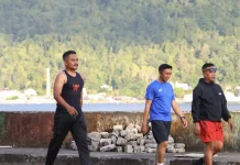 Jogging Jadi Tren Sehat Warga Tahuna  Mulai Dari Anak hingga Dewasa